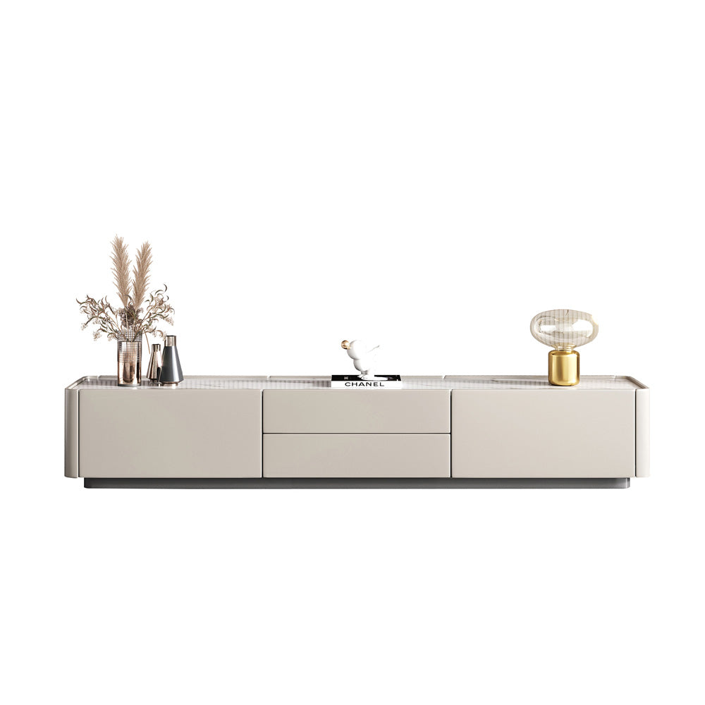 Italian-style light luxury rock slab painted TV cabinet