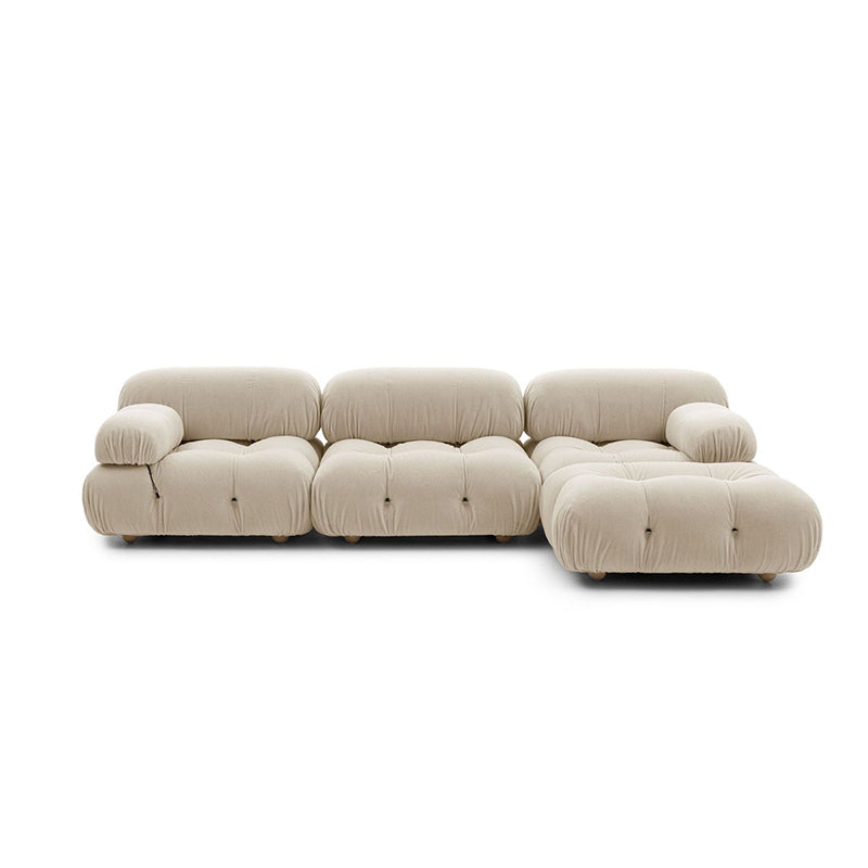 Minimalist fashion simple teddy velvet chameleon sofa