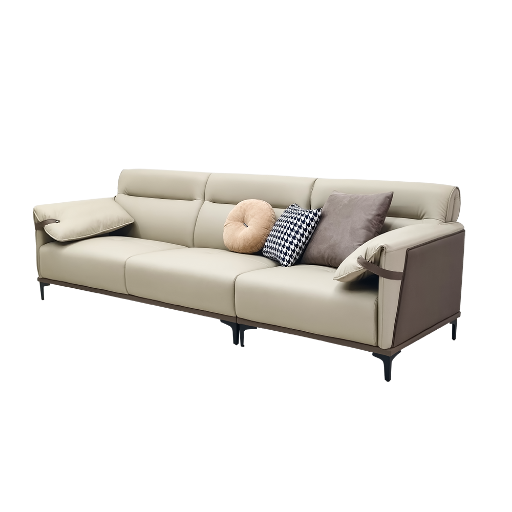Xinshe Technology Leather Living Room Straight Sofa