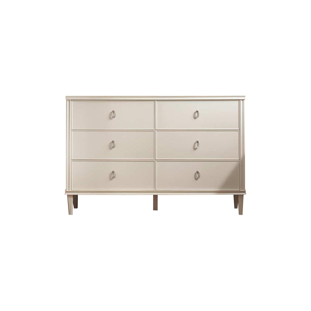 صندوق مكون من ستة أدراج (فضي لامع)