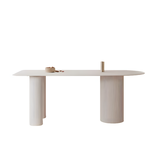 Triangular dining table