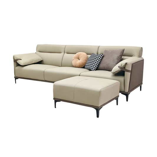 Xinshe Sofa Straight Three-Seater + Ottoman